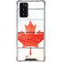 Canada Flag Light Wood Galaxy Note20 5G Clear Case